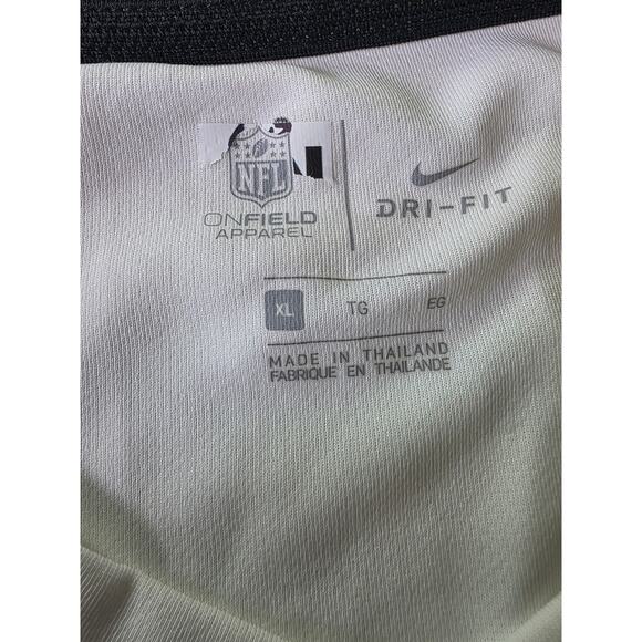 LAS VEGAS RAIDERS Nike Sideline Coach V-Neck Performance Logo Shirt SZ XL - Picture 6 of 9